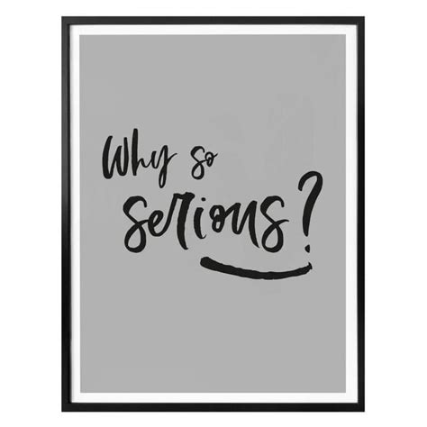 Poster - Why so serious? | wall-art.com