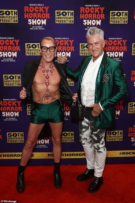 The Block S Glamorous Grandpa Mitch Edwards Attends Rocky Horror Show