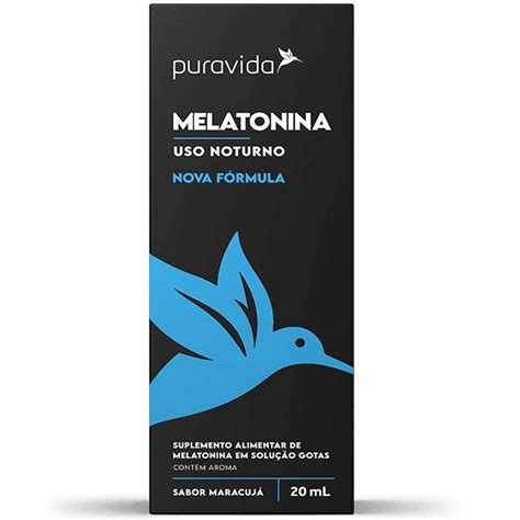 Kit 3x Melatonina Biodisponível em Gotas 20ml Pura Vida Vita