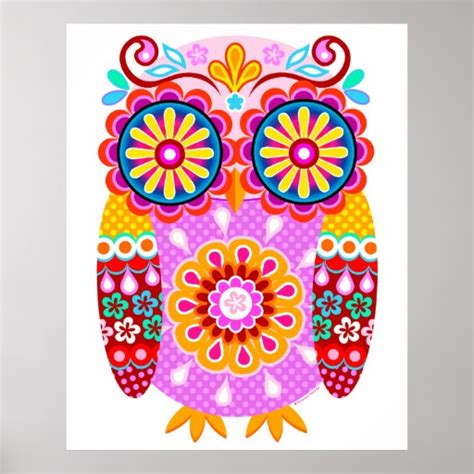 Retro Owl Posters, Retro Owl Prints, Art Prints, Poster Designs | Zazzle