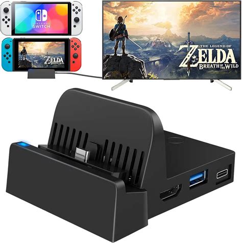 Switch Dock For Nintendo Switch Oled Portable Nintendo Switch Docking