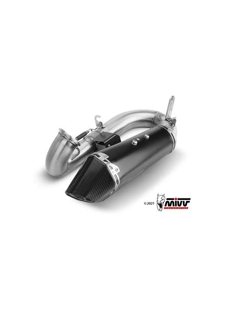 Terminale Mivv Delta Race Inox Nero Per Ducati Panigale V