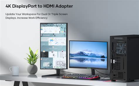 Tanzato 4k Adaptateur Displayport Vers Hdmiunidirectionnel Dp Vers