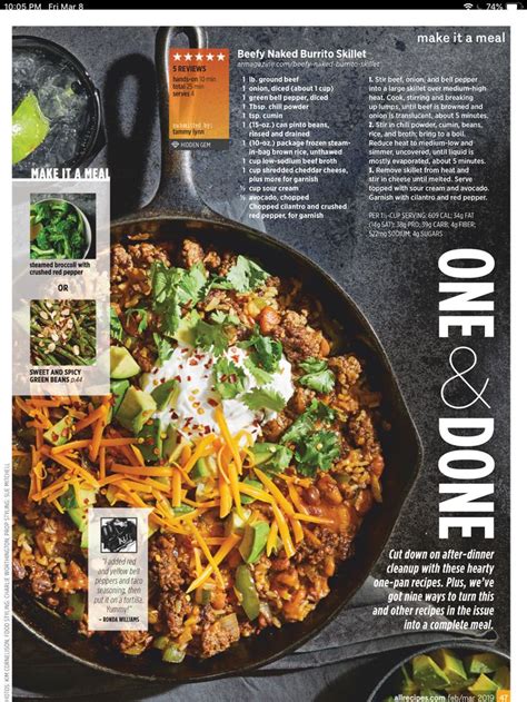 Beefy Naked Burrito Skillet Recipe