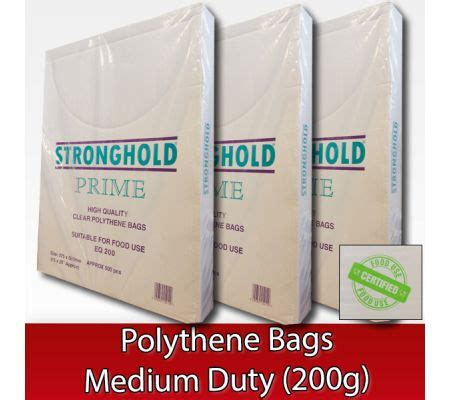 Medium Duty Polythene Bags 200G