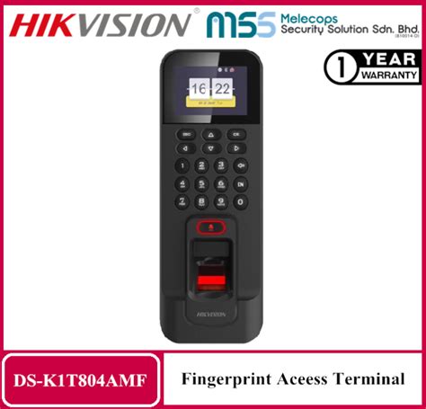 Hikvision Ds K T Amf Fingerprint Access Control Terminal Lazada