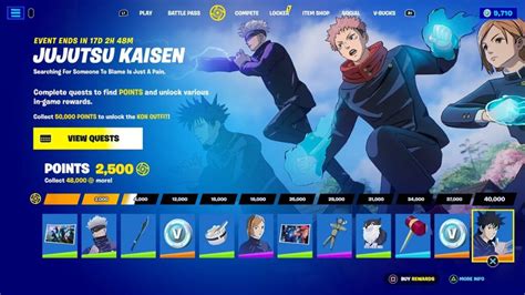 V Nement Sp Cial Fortnite X Jujutsu Kaisen Comment Obtenir Les Skins