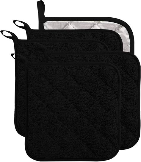 Pcs Cloth Pot Holders For Kitchen Heat Resistant X Inch Insulated Oven Square Hot Pads