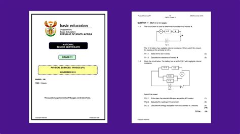 Electric Circuits Grade Physical Sciences November Past Memo