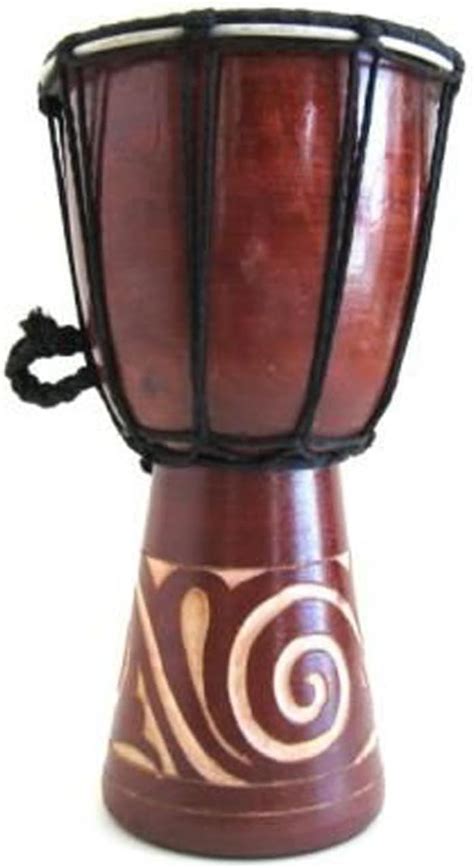 Djembe Drum Bongo Congo African Wood Drum Hand Carved Painted