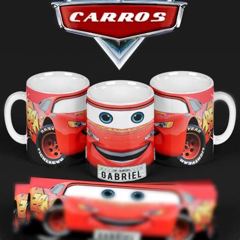 Caneca Carros Mcqueen 3d Arte em para Sublimação Elo7