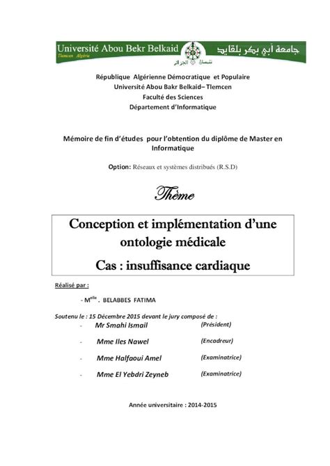 Pdf M Moire De Fin D Tudes Pour Lobtention Du Dipl Me De Dspace