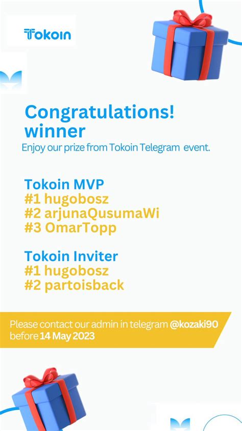 Tokoin Global On Twitter 🎉🎊 Congratulation Winner 🎊🎉 📆please Contact