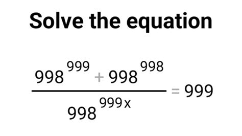 Solve The Equation A Very Nice Algebra Exponential Problem Maths