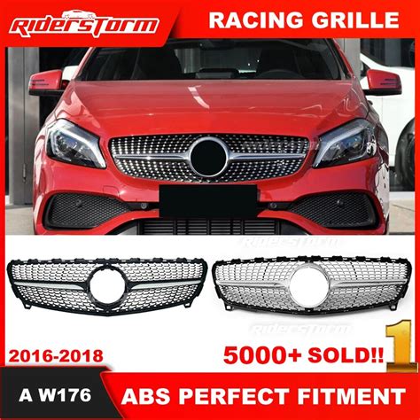 Year W Diamond Grille Front Bumper Grille For Merced