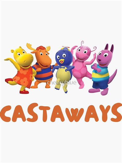 "Castaways Backyardigans Sticker tiktok song" Sticker for Sale by ...