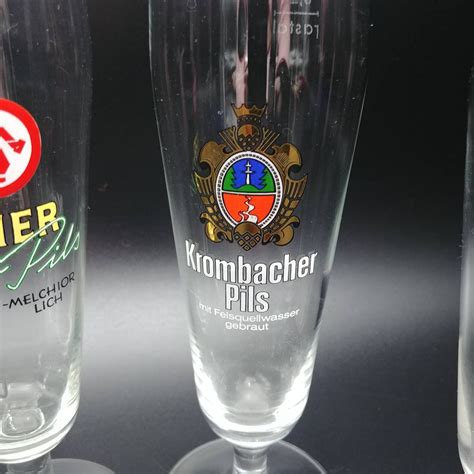 Vintage German Pilsner Glasses Set of Four Brauhaus Beer | Etsy