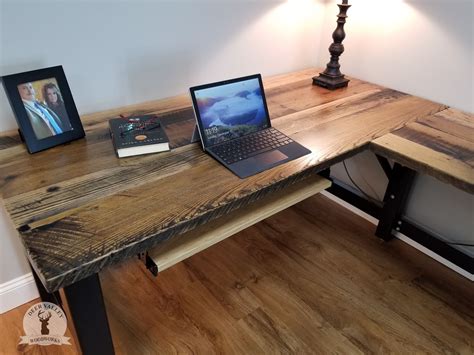 Buy Handmade Reclaimed Wood Office Desk Barnwood Computer Desk Rustic