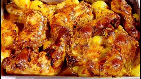 Frango Batata Assado No Forno A Melhor Receita YouTube