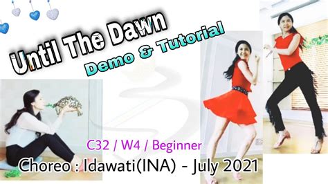 Until The Dawn Line Dance Beginner Demo Tutorial Youtube