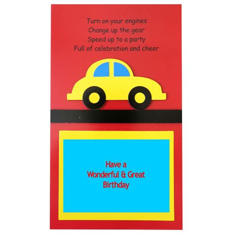 Car Birthday Card Kids Birthday Card Etsy Uk