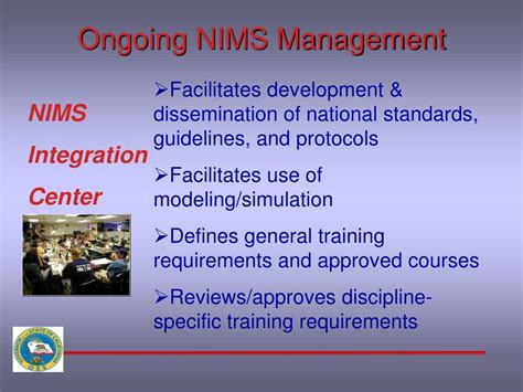 Ppt National Incident Management System Nims Standardized Emergency