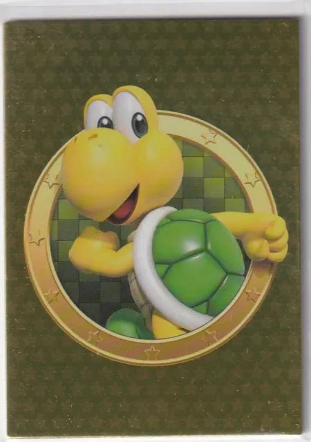 PANINI SUPER MARIO Trading Carte Mappa No 159 Oro Card Verde Koopa EUR