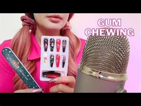 POV Biting Your Besties Nails When U Just Got A Fresh Manicure ASMR Gum