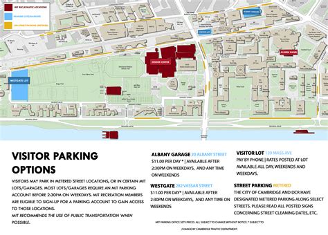 Parking And Directions Mit Recreation