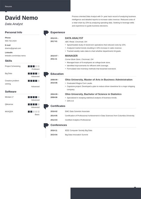 Data Analyst Resume Examples [Entry Level - Senior]