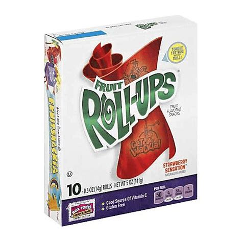 Fruit Roll Ups Strawberry Sensation Fruit Flavored Snacks Oz