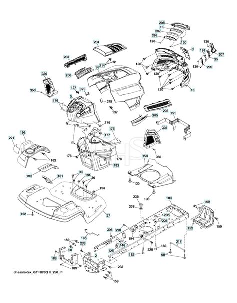 Husqvarna Yt Dxls Chassis Frame Ghs