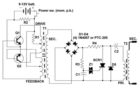 Schemas Et Montages Electroniques Schema Electronique De Taser Stungun Ou Pistolet Paralysant