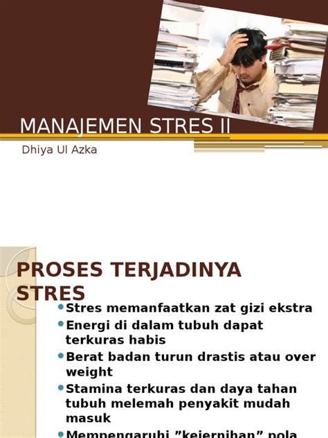 Pdf Manajemen Stres Ii Dokumen Tips