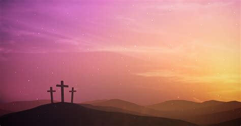 Easter Sunrise Calvary Distant Motion Video Background