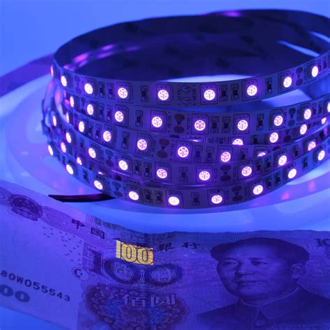 Uv led strip luz 395nm 405nm ultravioleta diy resina led cura lâmpada