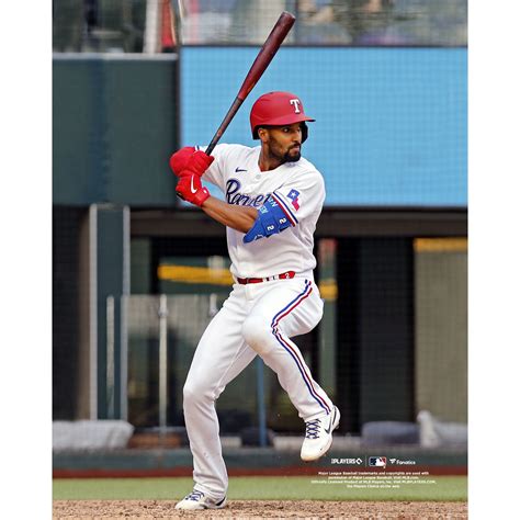 Marcus Semien Texas Rangers Unsigned Preparing To Bat Photograph