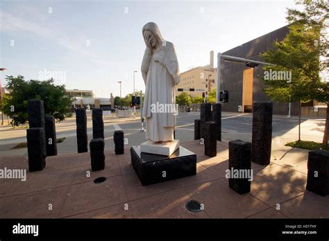 "Jesus Wept" Statue at the Oklahoma City Bombing Memorial Stock Photo ...