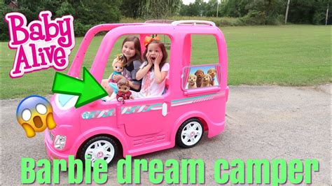 Power Wheels Barbie Dream Camper, Battery Powered 12V Ride On Vehicle ...