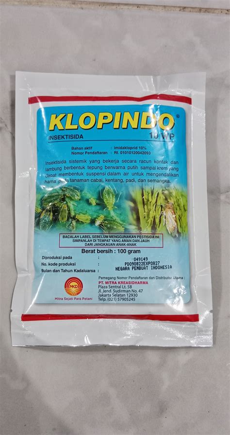 Insektisida Klopindo Wp Kemasan Gram Lazada Indonesia