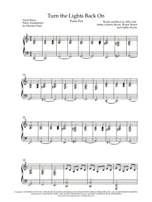 Turn The Lights Back On Sheet Music 27 Arrangements Available