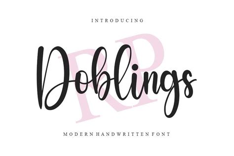 Doblings Font By NYA Letter Creative Fabrica