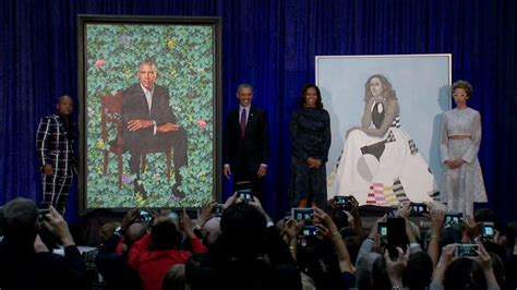 Obama portraits unveiled at National Portrait Gallery - NBC News