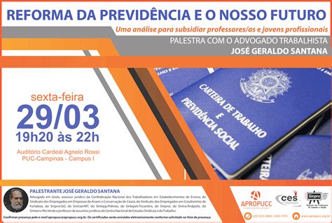 Palestra discute as perspectivas da Reforma da Previdência para