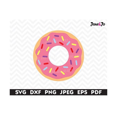 Donut Svg Doughnut SVG Circut Cut Files Silhouette Cut Fil Inspire