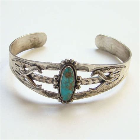 Fred Harvey Era Bell Trading Post Navajo Cuff Bracelet Etsy