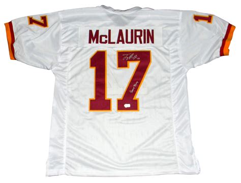 Terry Mclaurin Signed Washington Redskins Commanders White Jersey W