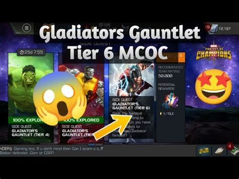 Gladiators Gauntlet Tier In Mcoc Marvel Contest Of Champions Youtube