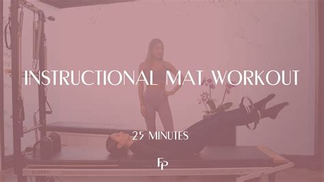 25 Min Mat Full Body Mat Pilates Forma Pilates