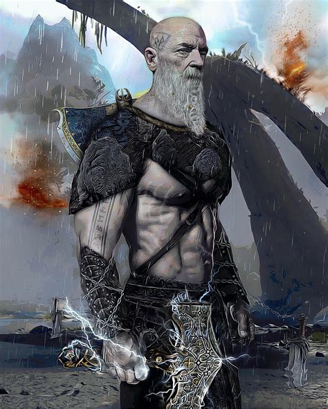 Kratos older… [FAN ART] : r/GodofWar